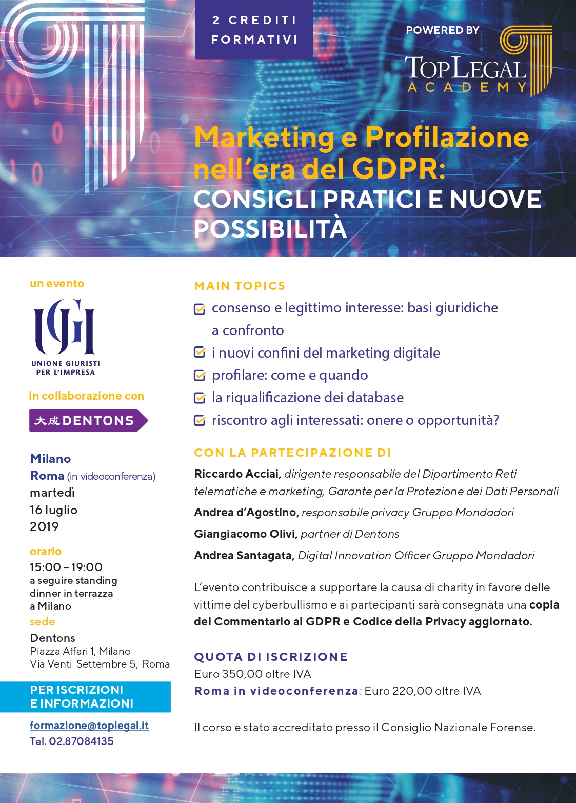 Marketing e Profilazione nell'era del GDPR: consigli pratici e nuove possibilità